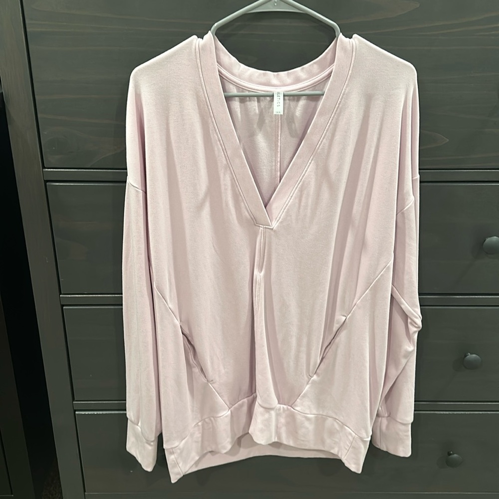 Pink Workout Long-Sleeve Top